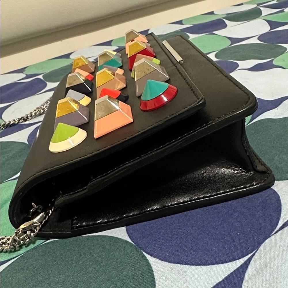 Fendi Black Stud-Embellished Shoulder Bag - Picture 4 of 15